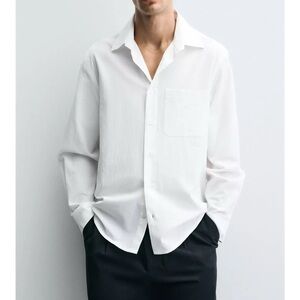 Zara CRINKLED EFFECT SHIRT